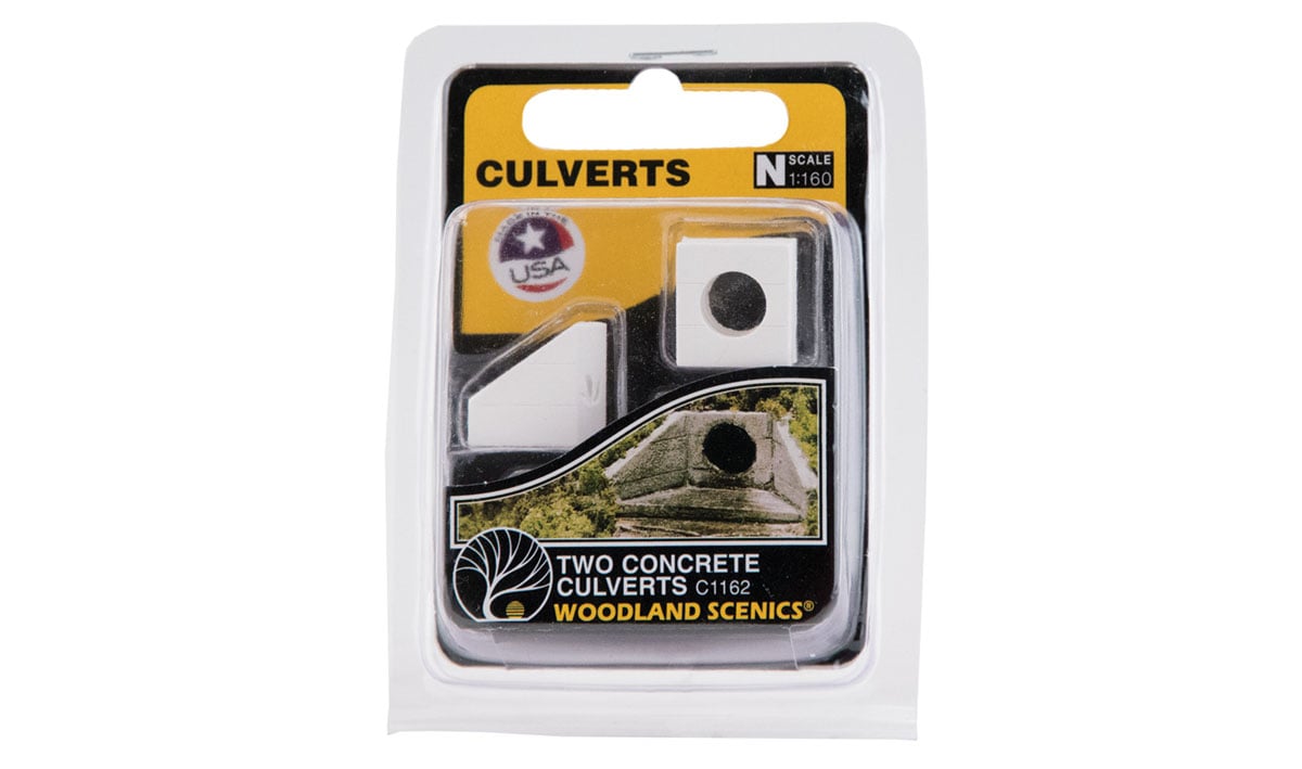Woodland Scenics N Culvert, Concrete (2) - WOOC1162