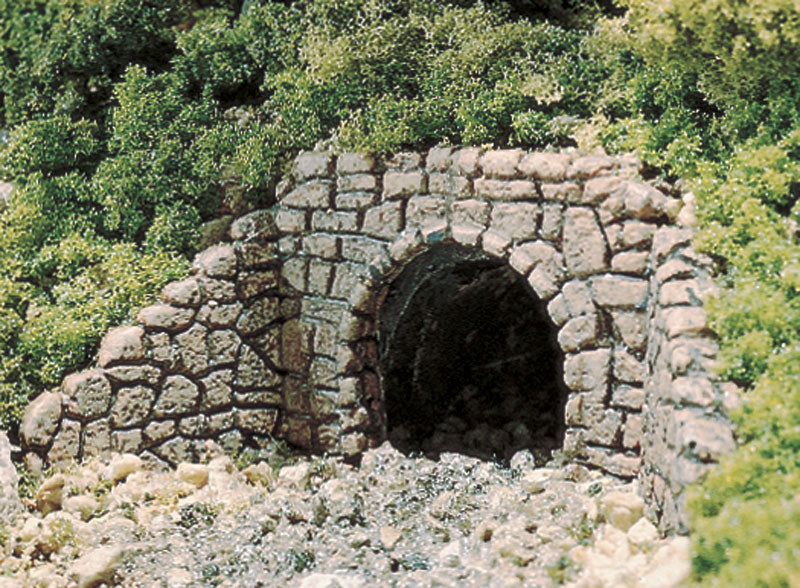 Woodland Scenics N Culvert, Random Stone (2) - WOOC1164