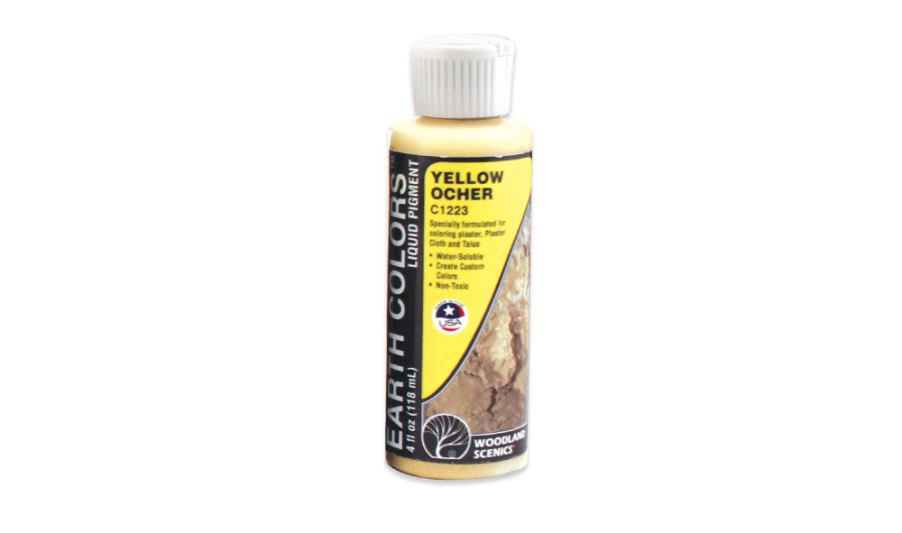 Woodland Scenics Earth Color, Yellow Ocher/4oz - WOOC1223