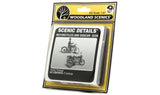 Woodland Scenics HO Motorcycles & Sidecar - WOOD228