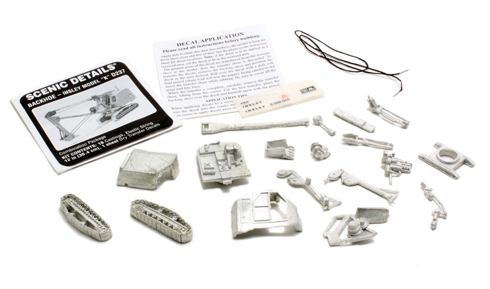 Woodland Scenics HO Insley Model-K Back Hoe - WOOD237