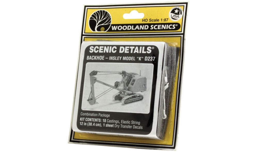 Woodland Scenics HO Insley Model-K Back Hoe - WOOD237