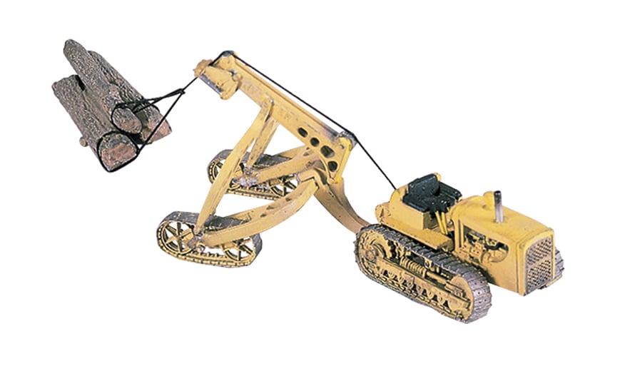 Woodland Scenics HO Tractor w/Logging Cruiser - WOOD246