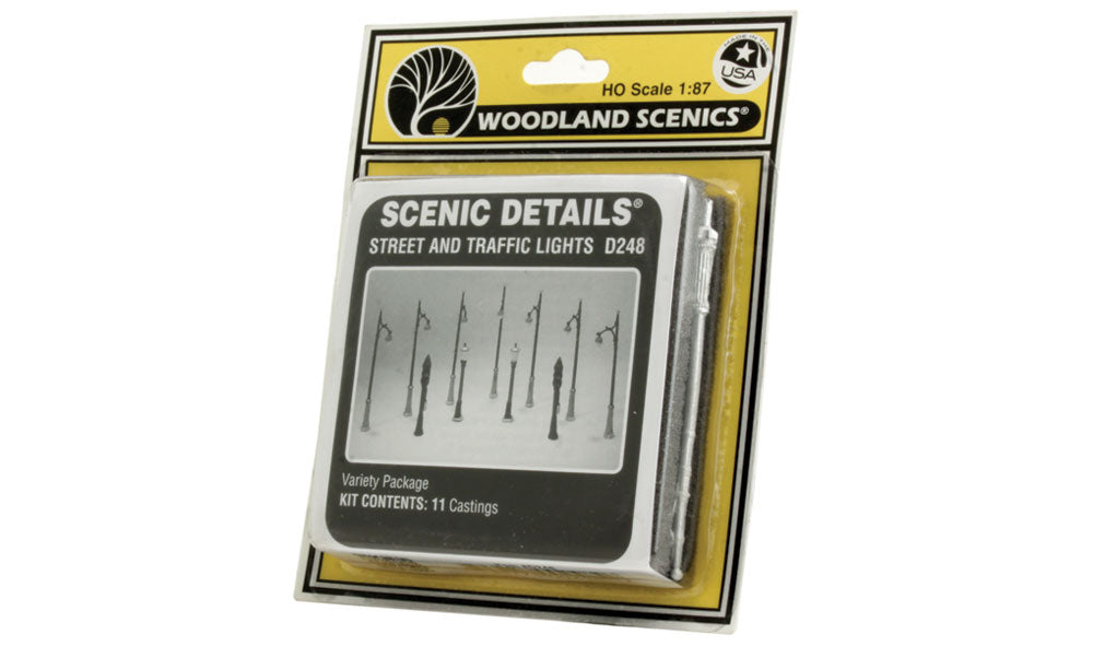 Woodland Scenics HO Street/Traffic Lights - WOOD248
