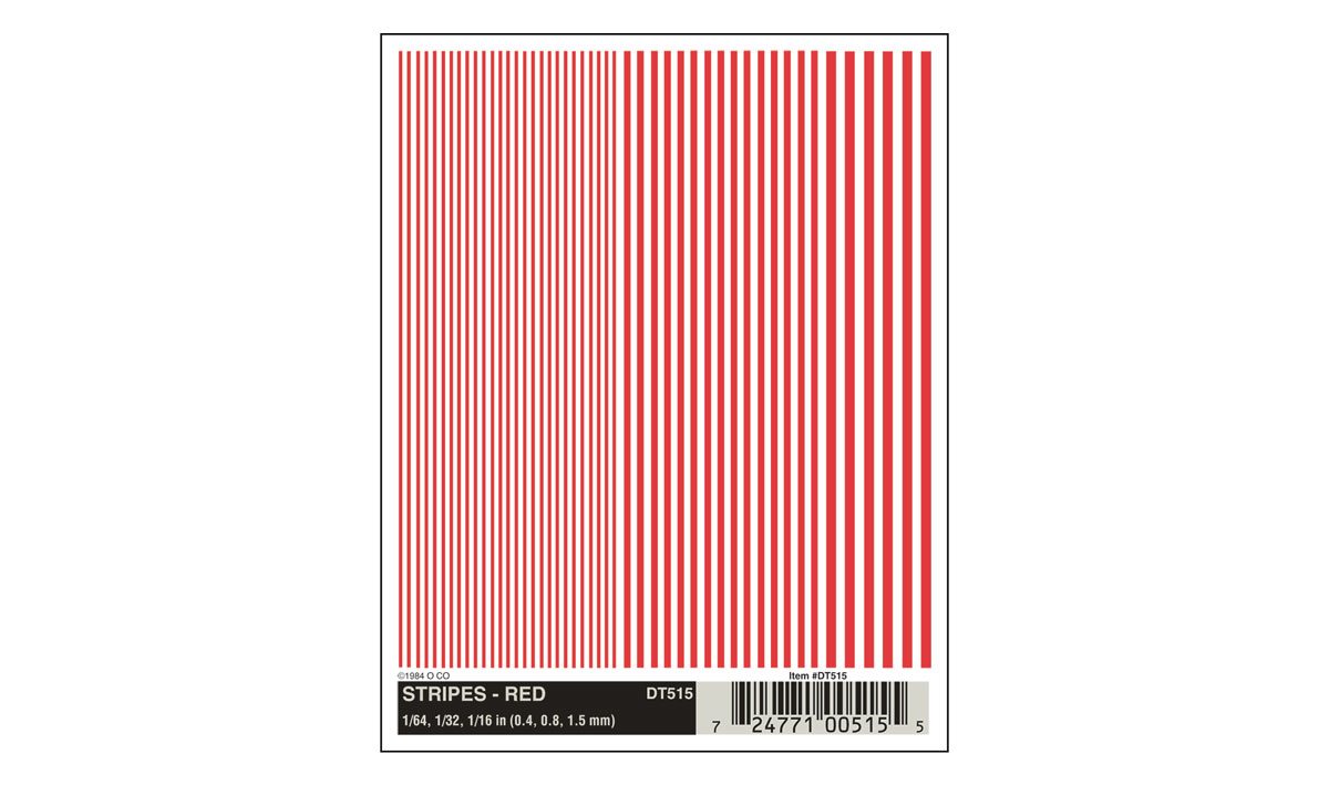 Woodland Scenics Stripes, Red - WOODT515