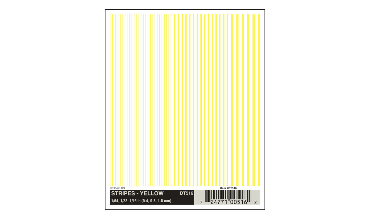 Woodland Scenics Stripes, Yellow - WOODT516