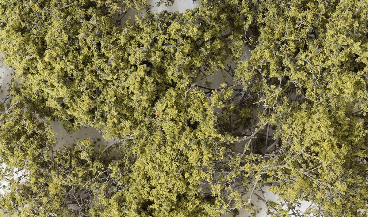 Woodland Scenics Fine Leaf Foliage, Olive Green/75 cu. in. - WOOF1133