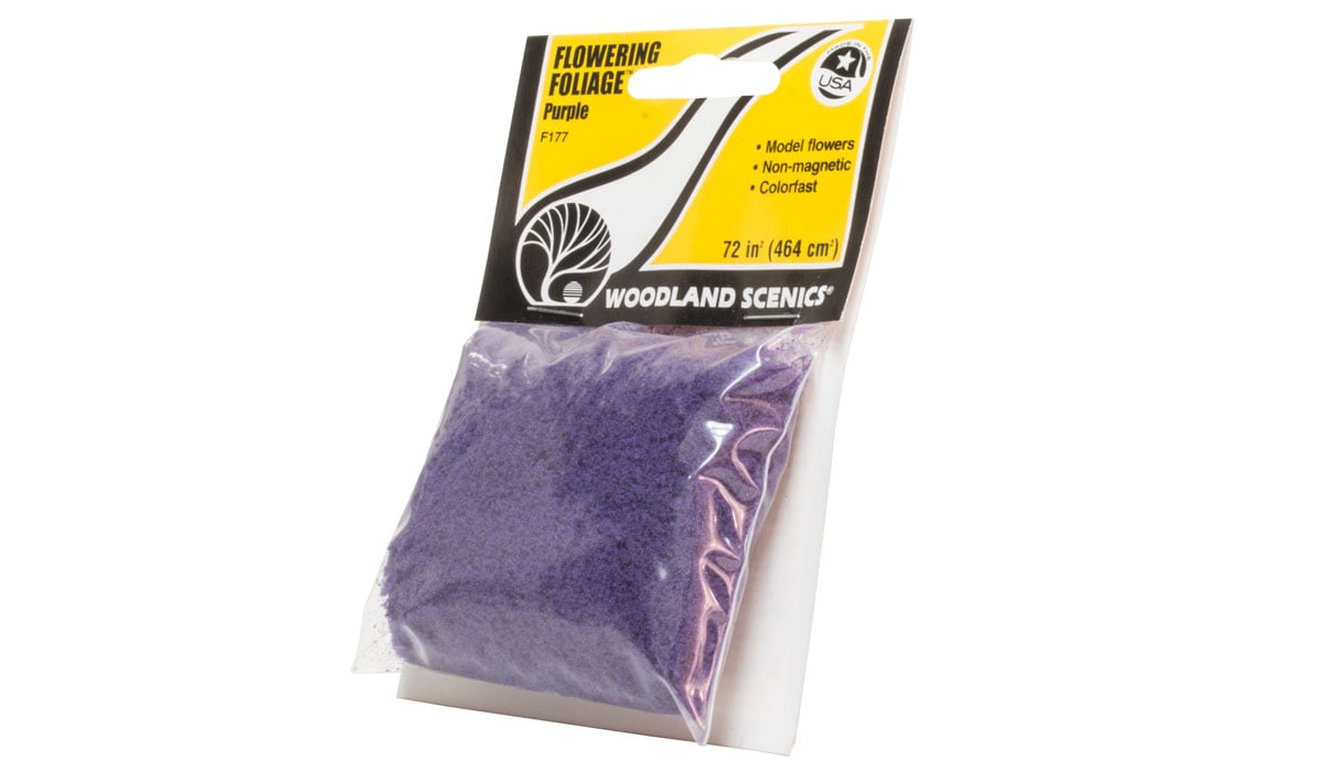 Woodland Scenics Flowering Foliage Bag, Purple/100 sq. in. - WOOF177