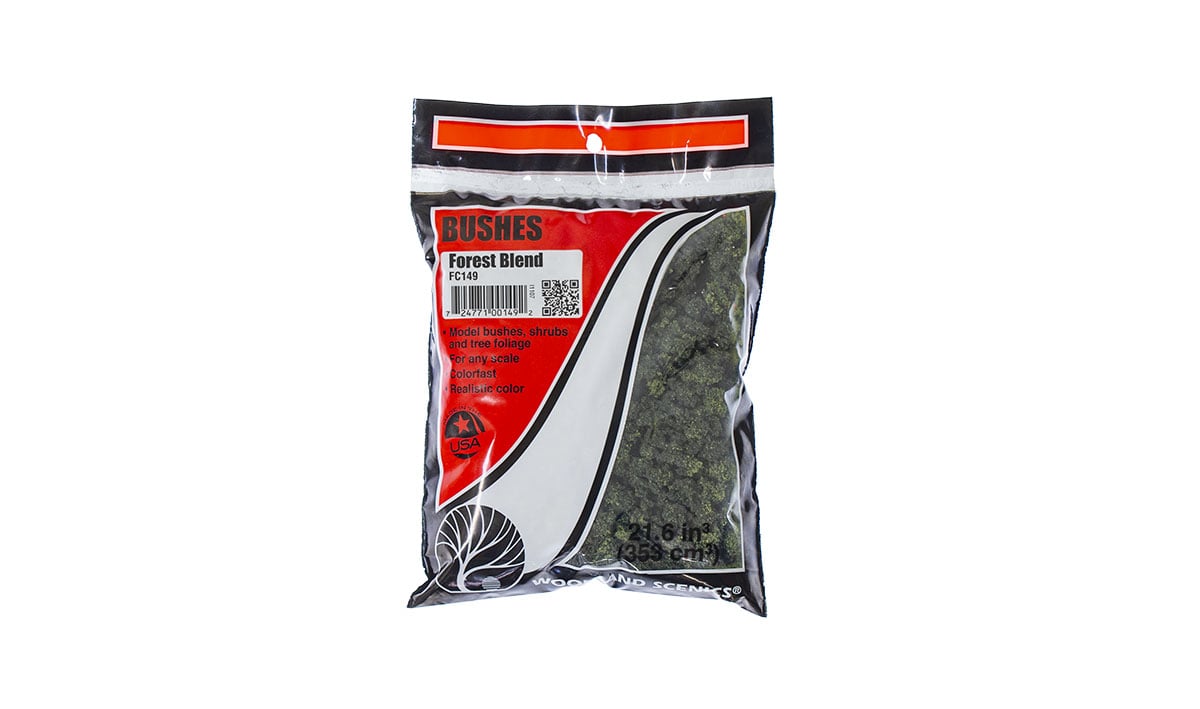 Woodland Scenics Bushes Bag, Forest Blend/18 cu. in. - WOOFC149