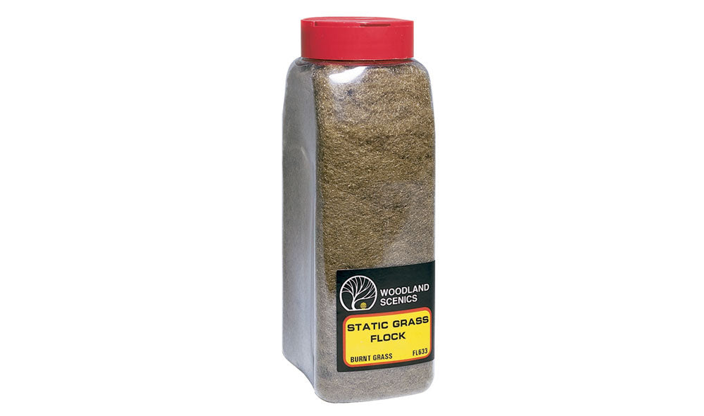 Woodland Scenics Static Grass Flock Shaker, Burnt Grass/50 cu. in. - WOOFL633