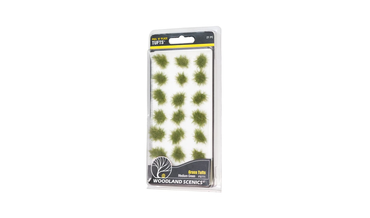 Woodland Scenics Medium Green Grass Tufts - WOOFS771