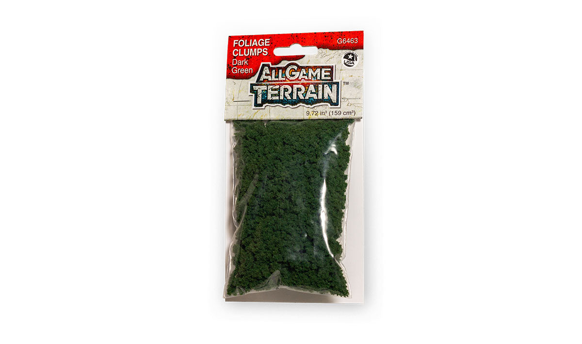 Woodland Scenics Dark Green Foliage Clumps - WOOG6463