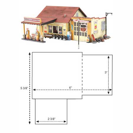 Woodland Scenics HO KIT Sonny's Super Service - WOOPF5183