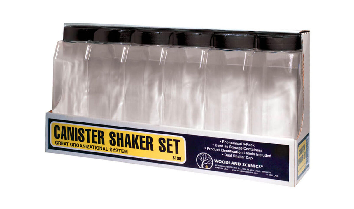 Woodland Scenics Canister Shaker Set (6) - WOOS199