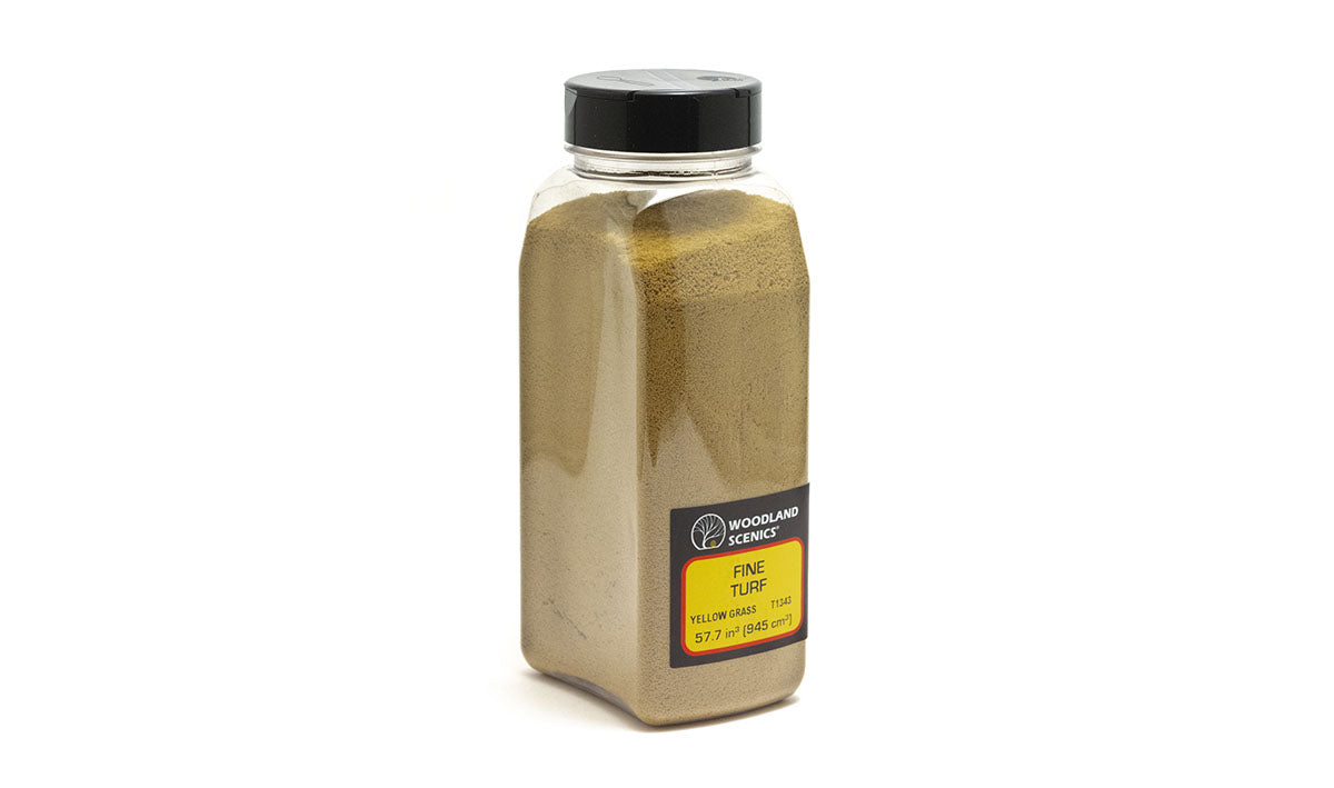 Woodland Scenics Fine Turf Shaker, Yellow Grass/50 cu. in. - WOOT1343
