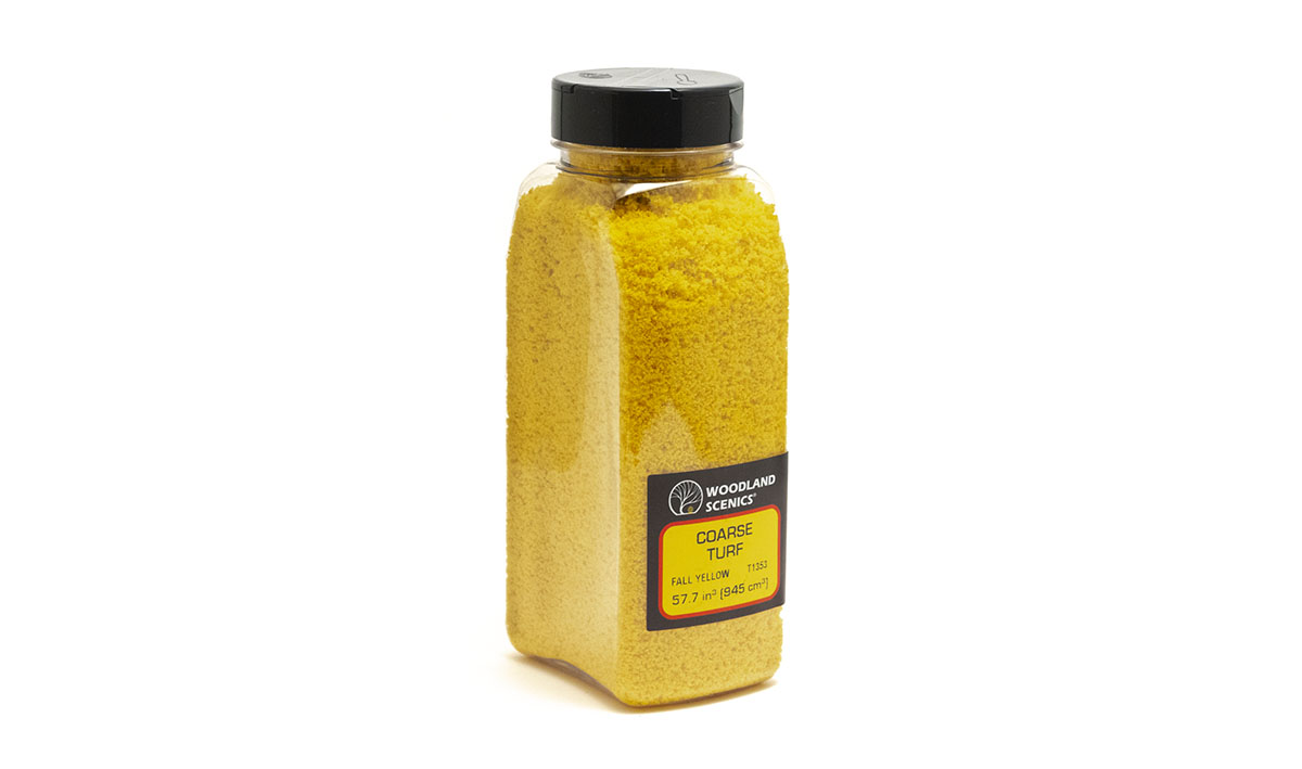 Woodland Scenics Coarse Turf Shaker, Fall Yellow/50 cu. in. - WOOT1353