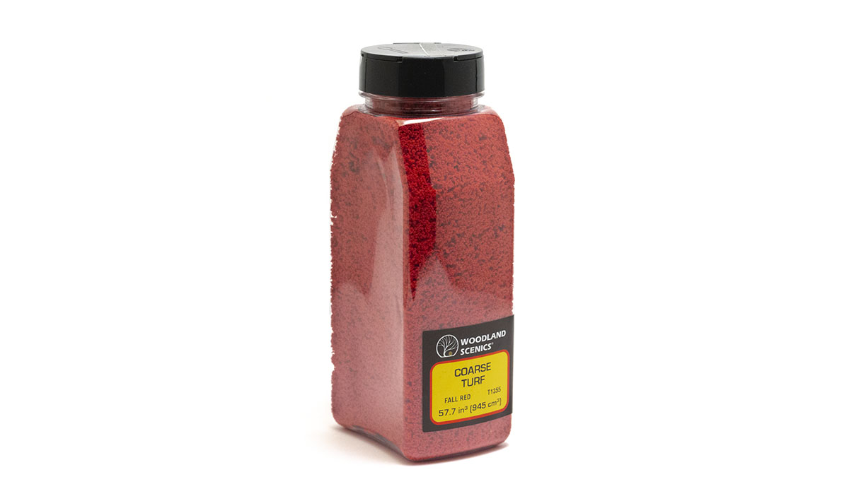 Woodland Scenics Coarse Turf Shaker, Fall Red/50 cu. in. - WOOT1355