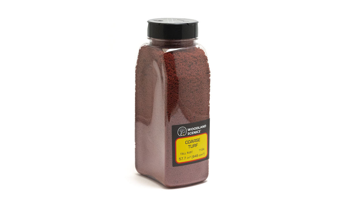 Woodland Scenics Coarse Turf Shaker, Fall Rust/50 cu. in. - WOOT1356