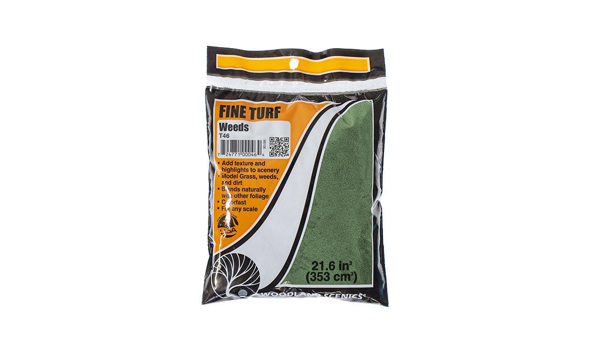 Woodland Scenics Fine Turf Bag, Weeds/18 cu. in. - WOOT46