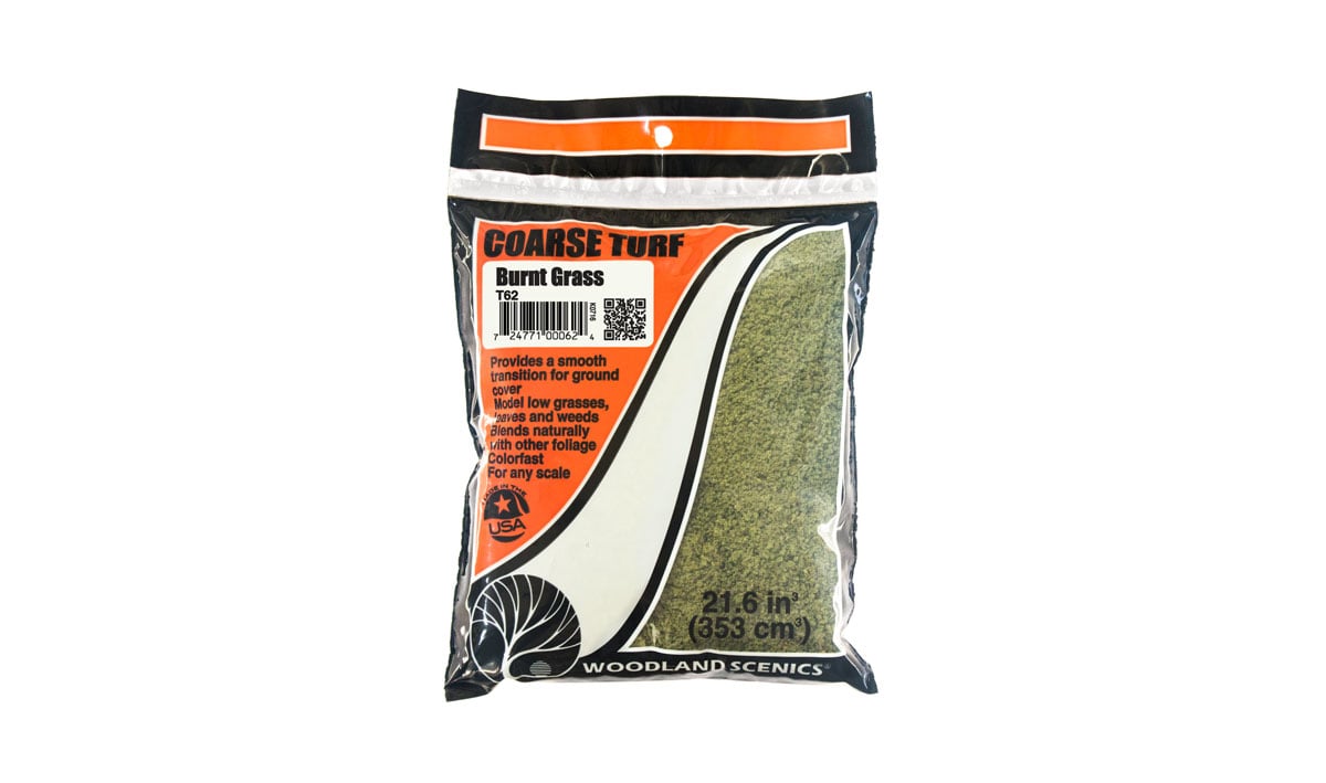 Woodland Scenics Coarse Turf Bag, Burnt Grass/18 cu. in. - WOOT62