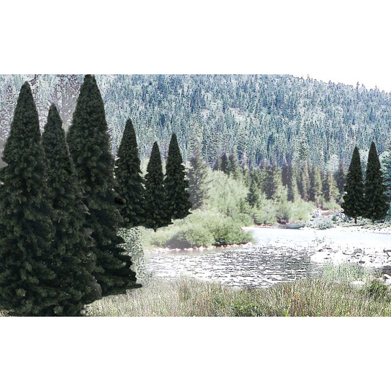 Woodland Scenics Ready Made Trees Value Pack, Evergreen 2-4" (18) - WOOTR1585