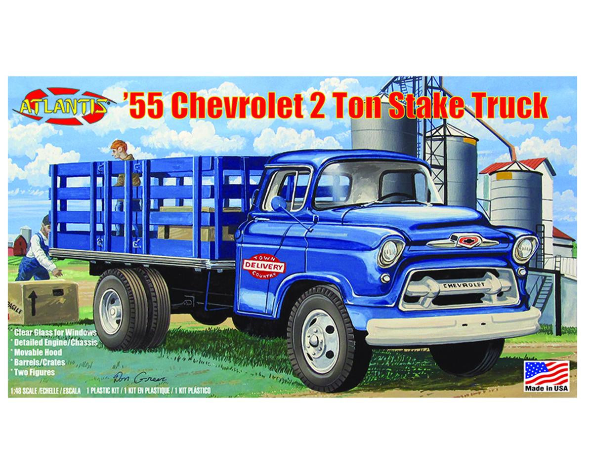 Atlantis Toy and Hobby Inc. 1955 Chevrolet® 2 Ton Stake Truck 1/48 Plastic Model