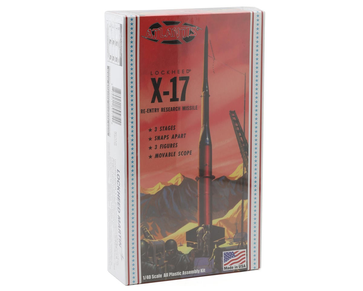 Atlantis Toy and Hobby Inc. Lockheed® USAF X-17 Research Rocket 1/40 Plastic