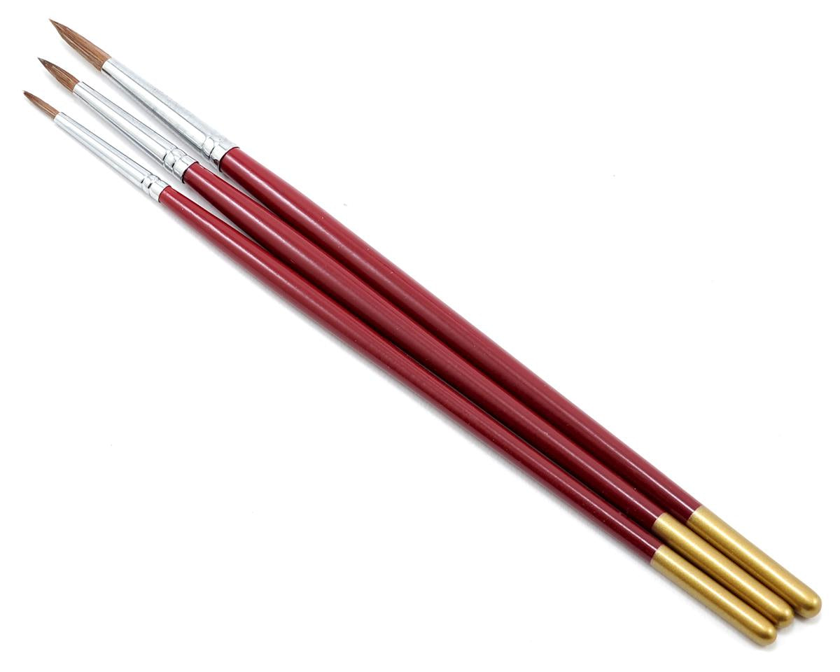 Atlas Brush Company 58 Red Sable 3pc Brush Set 1-3-5 - ABC58