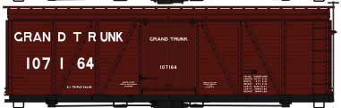 Accurail HO 36' Fowler Wood Boxcar, GT - ACU11581