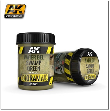 AK Interactive Diorama Series: Water Gel Swamp Green Acrylic 250ml Bottle - AKI8006