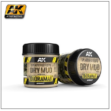 AK Interactive Diorama Series: Splatter Effects Dry Mud Acrylic 100ml Bottle - AKI8027
