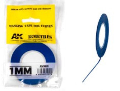 AKI BLUE MASKING TAPE FOR CURVES 1MM - AKI9181