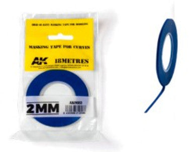 AKI BLUE MASKING TAPE FOR CURVES 2MM - AKI9182