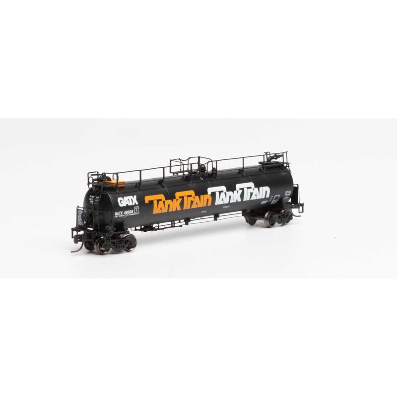 Athearn N TankTrain Intermediate,GATX/Orange Letter #48666 - ATH15045
