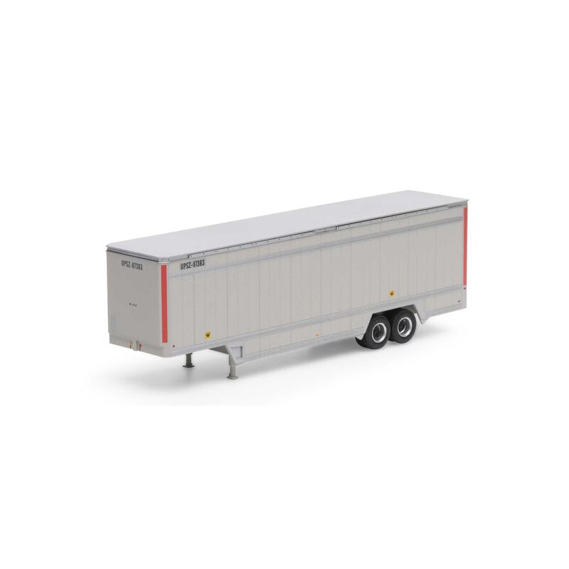 Athearn HO RTR 40' Drop Sill Parcel Trailer,UPS/Red #87363 - ATH29463