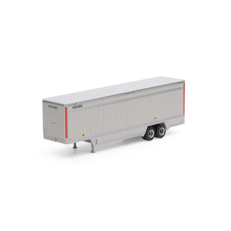 Athearn HO RTR 40' Drop Sill Parcel Trailer,UPS/Red #87612 - ATH29465