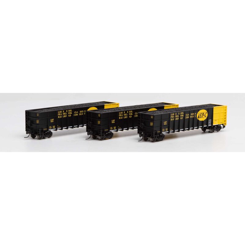 Athearn N Thrall High Side Gondola w/Load, LEF&C #2 (3) - ATH3846