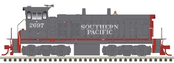 Atlas EMD MP15DC - Standard DC - Master(R) Silver -- Southern Pacific 2697 (gray, red) - ATL10003861