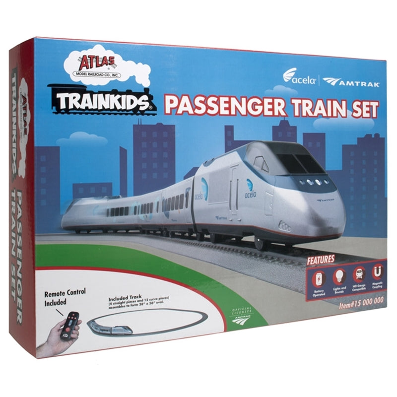 Atlas Trainkids - Battery-Powered Train Set -- Amtrak(R) Acela