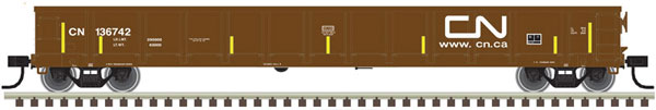 Atlas HO Evans Gondola, CN/Brown/White/Yellow #136654 - ATL20005437