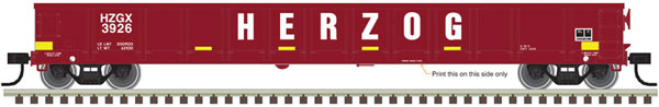 Atlas HO Evans Gondola, Herzog/Brown/White/Yellow # 3924 - ATL20005443
