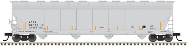 Atlas HO ACF 5701 Centerflow Plastics Hopper - Ready to Run - Master(R) -- ACFX 98086 (gray)
