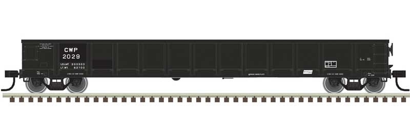 Atlas Evans 52' Gondola - Ready to Run -- Chicago, West Pullman & Southern 2029 (black) - ATL20006858