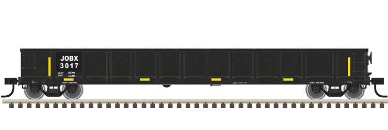 Atlas Evans 52' Gondola - Ready to Run -- JOBX 3017 (black) - ATL20006863