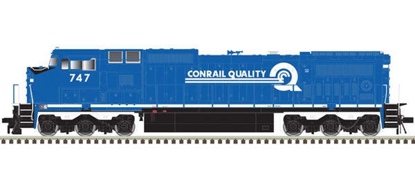 Atlas GE Dash 8-40CW - Standard DC - Master(R) Silver -- Conrail 747 (blue, white, Quality Logo) - ATL40004205