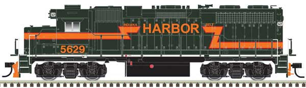 Atlas N GP38 Low Nose w/Dynamic Brakes - LokSound & DCC - Master(R) Gold -- Indiana Harbor Belt #5629 (dark green, orange, Ditch Lights)