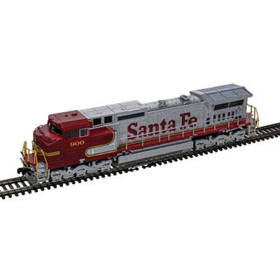 Atlas N GE Dash 8-40CW - Sound and DCC - Master(R) Gold -- Santa Fe (ATSF) #915 (Warbonnet, red, silver)