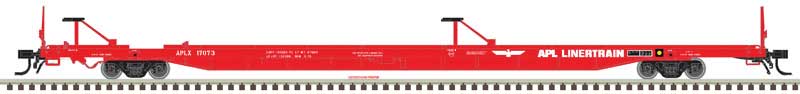 Atlas N ACF 89' 4" Intermodal Flatcar - Ready to Run - Master(R) -- American President Lines APLX 17071 (red, white, APL Linertrain Logo) - ATL50004429