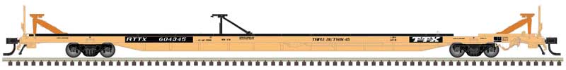 Atlas N ACF 89' 4" Intermodal Flatcar - Ready to Run - Master(R) -- TTX RTTX 604267 (yellow, black) - ATL50004445