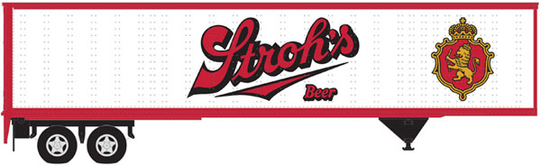 Atlas 45' Pines Trailer - Assembled -- Stroh's (red, white, gold) - ATL50005616